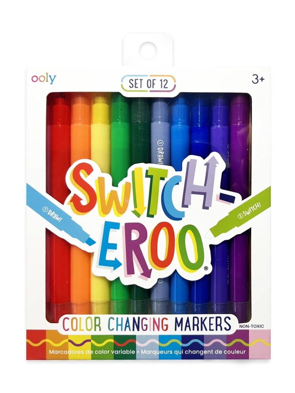 Ooly Switch-Eroo Color Changing Markers - Rainbow Set of 12